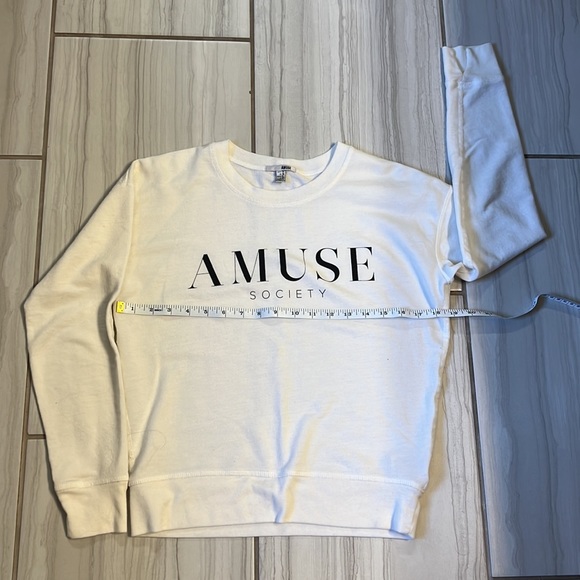 Amuse Society Sweater and Drawstring Jogger Set Cream Small - Picture 6 of 7